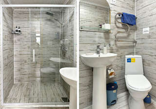 Гостиница Домики у Пляжа Осташков Двухместный номер с 1 кроватью и балконом-9