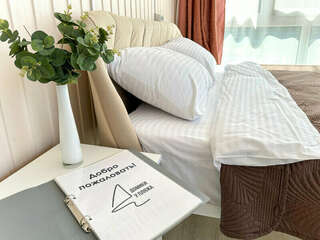 Гостиница Домики у Пляжа Осташков Апартаменты с видом на озеро-11